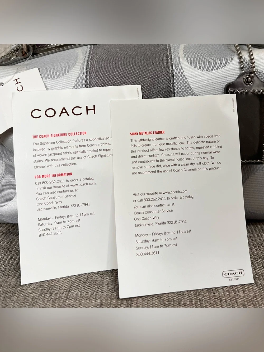 Coach Signature C Monogram Satchel Bag